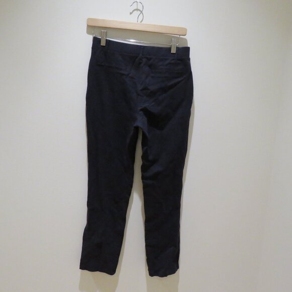 QUINCE Ultra-Stretch Ponte Straight Leg Pants in Navy Blue Office Minimalist M - Picture 10 of 15